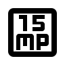 15MP Camera Resolution (Outline) Free Open-Source SVG Icon