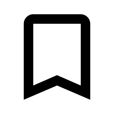 Bookmark Outline (Outline) Free Open-Source SVG Icon (Google Material Icons)