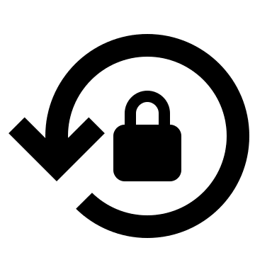 Lock Reset Mechanism (Outline) Free Open-Source SVG Icon (Google Material Icons)