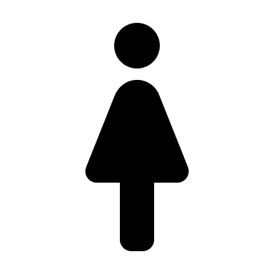 Woman Silhouette (Round) Free Open-Source SVG Icon (Google Material Icons)