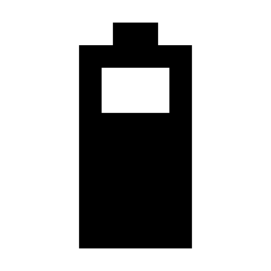 Battery Level 5 Bars (Sharp) Free Open-Source SVG Icon (Google Material Icons)