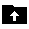 Folder Upload to Drive (Sharp) Free Open-Source SVG Icon