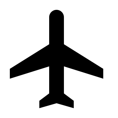 Flight Symbol (Sharp) Free Open-Source SVG Icon (Google Material Icons)