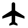 Flight Symbol (Sharp) Free Open-Source SVG Icon