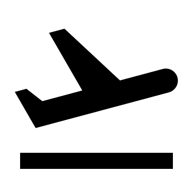 Flight Takeoff (Sharp) Free Open-Source SVG Icon (Google Material Icons)