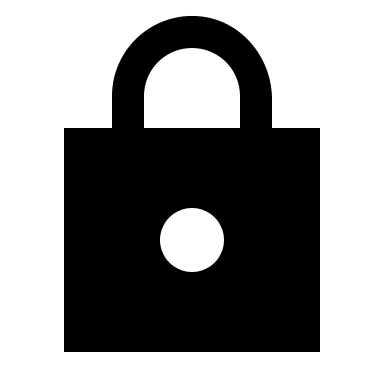 Lock Symbol (Sharp) Free Open-Source SVG Icon (Google Material Icons)