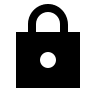 Lock Symbol (Sharp) Free Open-Source SVG Icon