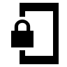 Phone Link Lock Feature (Sharp) Free Open-Source SVG Icon