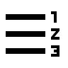 Right-To-Left Numbered List Format (Twotone) Free Open-Source SVG Icon