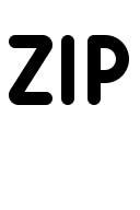 Zip File Abbreviation Free Open-Source SVG Icon