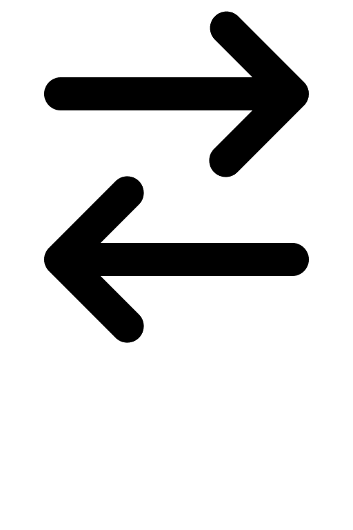 Right and Left Arrows (Gravity UI) Free Open-Source SVG Icon (Gravity UI Icons)