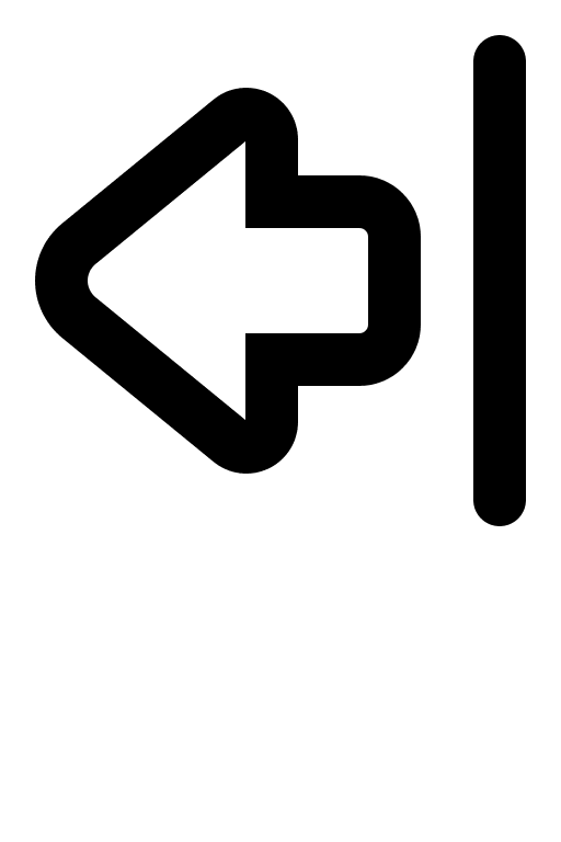 Left Arrow Shape from Line (Gravity UI) Free Open-Source SVG Icon (Gravity UI Icons)