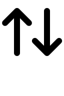 Up and Down Arrow Navigation Free Open-Source SVG Icon