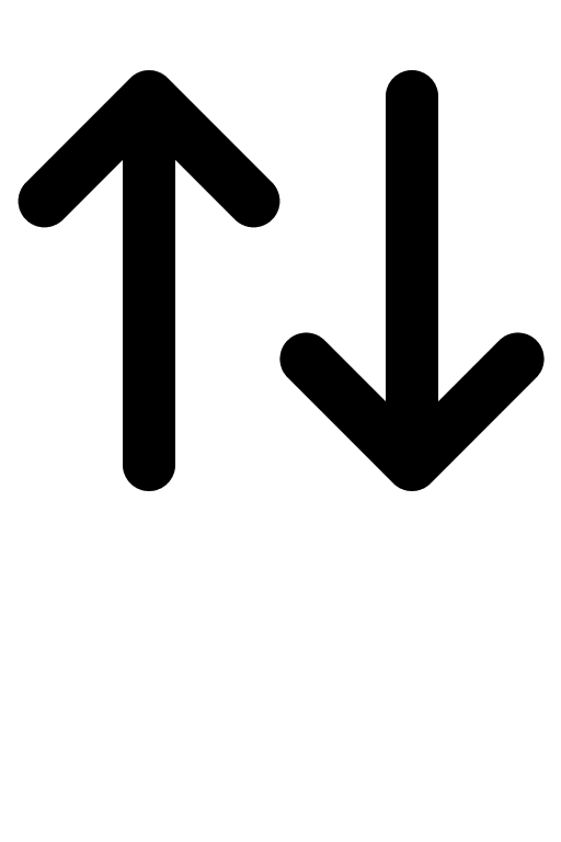 Up and Down Arrow Navigation Free Open-Source SVG Icon (Gravity UI Icons)