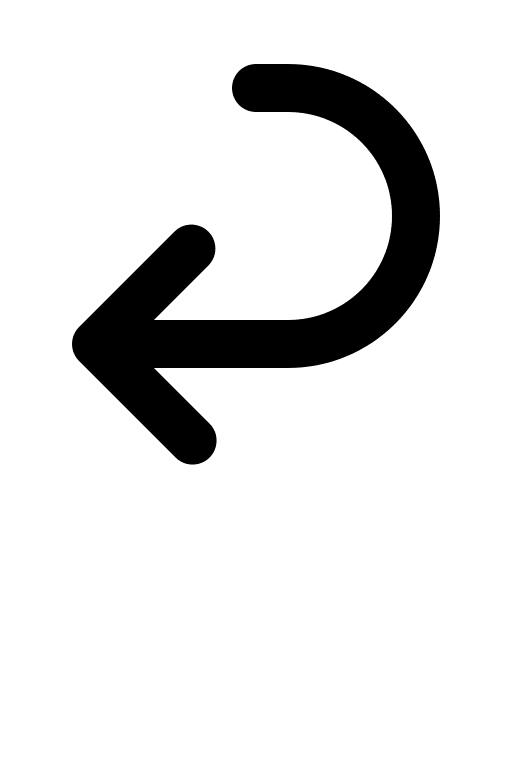 Left U-Turn Arrow (Gravity UI Icons) Free Open-Source SVG Icon (Gravity UI Icons)