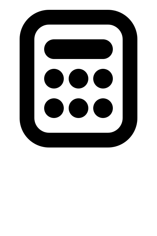 Calculator Tool Free Open-Source SVG Icon (Gravity UI Icons)