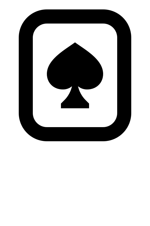 Spade Playing Card Free Open-Source SVG Icon (Gravity UI Icons)