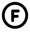 Circular Letter F Free Open-Source SVG Icon