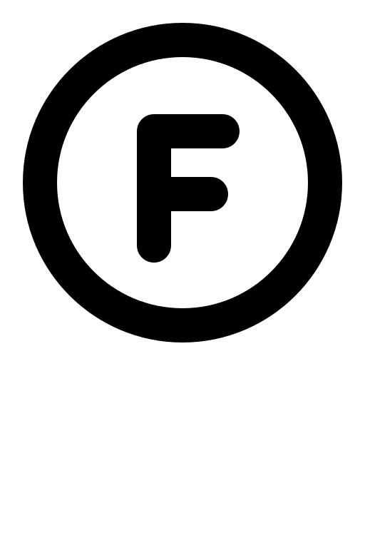 Circular Letter F Free Open-Source SVG Icon (Gravity UI Icons)