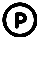 Letter P in a Circle Free Open-Source SVG Icon