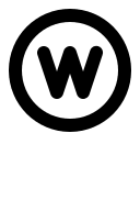 Letter W in a Circle Free Open-Source SVG Icon