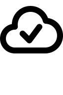 Cloud Checkmark Free Open-Source SVG Icon