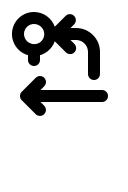 Pull Request Arrow Left (Gravity UI) Free Open-Source SVG Icon