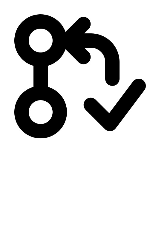 Code Pull Request Check (Gravity UI) Free Open-Source SVG Icon (Gravity UI Icons)