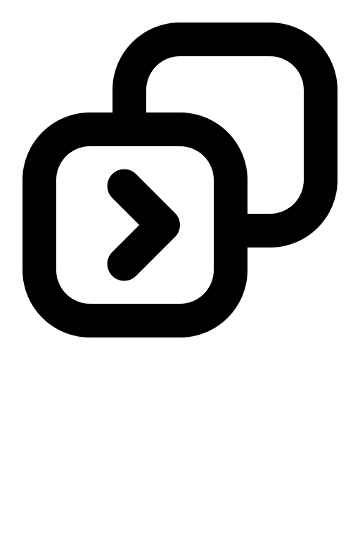 Copy with Right Chevron Arrow Free Open-Source SVG Icon (Gravity UI Icons)