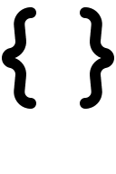 Curly Brackets Free Open-Source SVG Icon