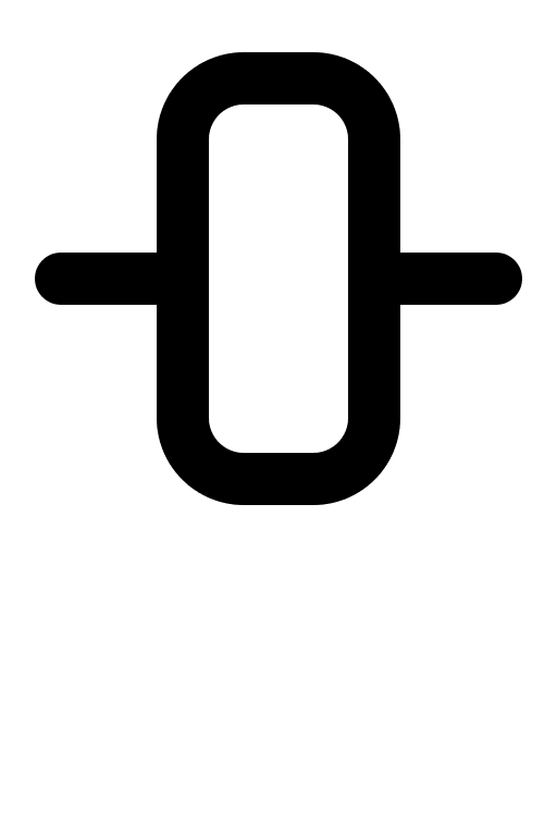 Vertical Center Alignment Object (Gravity UI Icons) Free Open-Source SVG Icon (Gravity UI Icons)