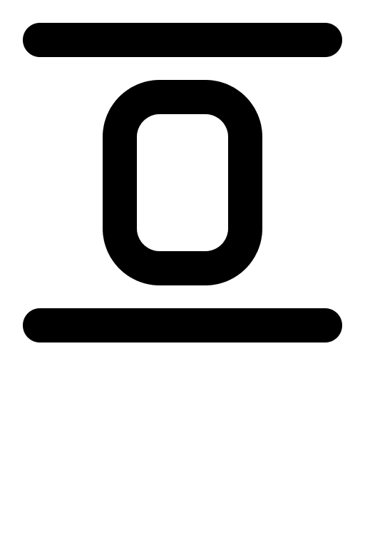 Vertical Justified Object Alignment (Gravity UI) Free Open-Source SVG Icon (Gravity UI Icons)