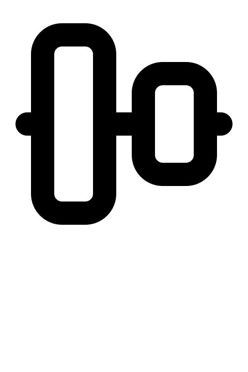 Vertical Center Alignment of Objects (Gravity UI) Free Open-Source SVG Icon (Gravity UI Icons)