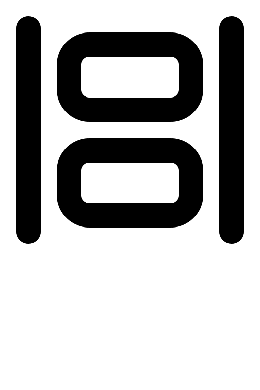 Justified Horizontal Alignment of Objects (Gravity UI) Free Open-Source SVG Icon (Gravity UI Icons)