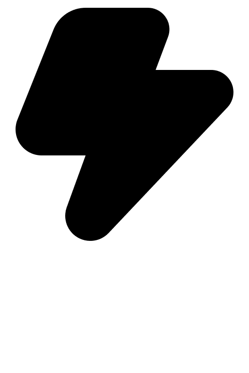 Thunderbolt Symbol (Filled) Free Open-Source SVG Icon (Gravity UI Icons)