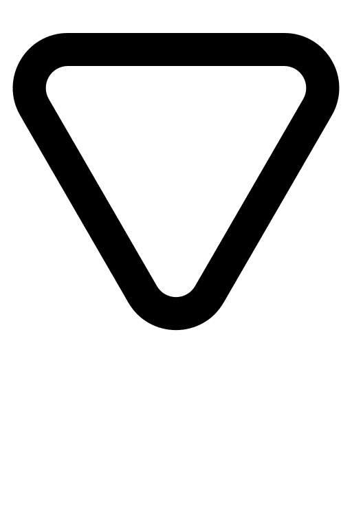 Downward Triangle Shape Free Open-Source SVG Icon (Gravity UI Icons)