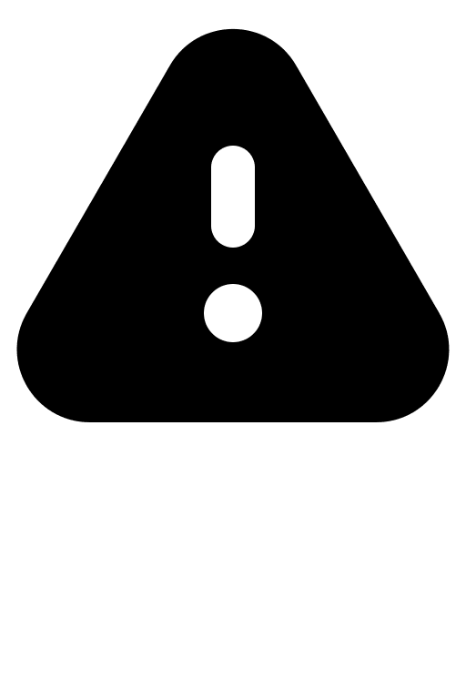 Filled Triangle Exclamation Mark Free Open-Source SVG Icon (Gravity UI Icons)
