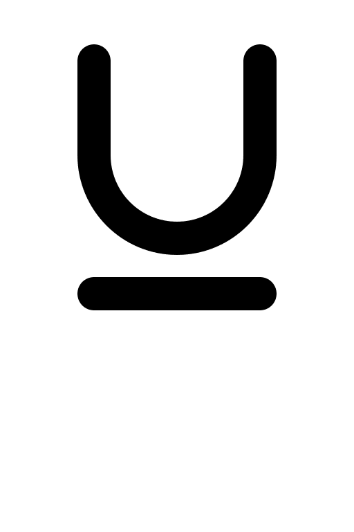 Text Underline Style Free Open-Source SVG Icon (Gravity UI Icons)