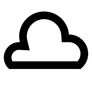 Cloud (Outline) Free Open-Source SVG Icon (Gridicons)