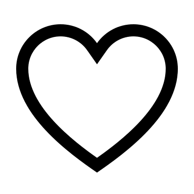 Heart Shape Outline (Outline) Free Open-Source SVG Icon (Gridicons)