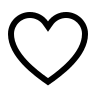 Heart Shape Outline (Outline) Free Open-Source SVG Icon