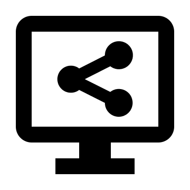 Computer Share Function Free Open-Source SVG Icon (Gridicons)