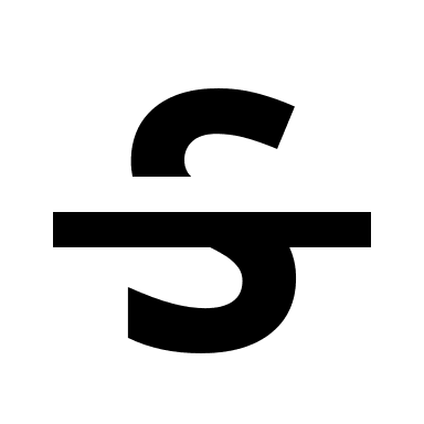 Strikethrough Text Effect Free Open-Source SVG Icon (Gridicons)