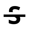 Strikethrough Text Effect Free Open-Source SVG Icon