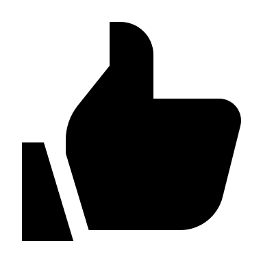 Thumbs Up Gesture Free Open-Source SVG Icon (Gridicons)