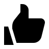 Thumbs Up Gesture Free Open-Source SVG Icon