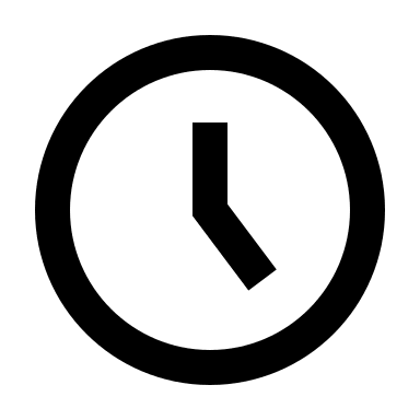 Time Clock Free Open-Source SVG Icon (Gridicons)