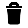 Trash Can (Gridicons) Free Open-Source SVG Icon