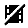 Video Remove Action Free Open-Source SVG Icon