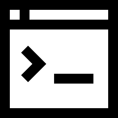 CLI Command Line Interface Free Open-Source SVG Icon (Grommet Icons)